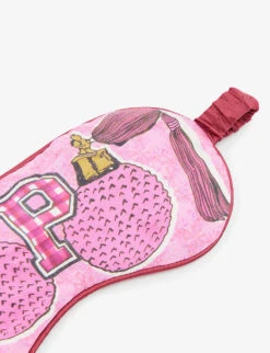 P For Perfume Printed Silk Sleep Mask -Reisi Clothing Shop R04140697 MULTICOLOURED ALT01
