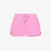 THE KOOPLES Logo-embroidered Mid-rise Cotton Shorts 2 THE KOOPLES Logo-embroidered Mid-rise Cotton Shorts -Reisi Clothing Shop R04140764 PINK1 M