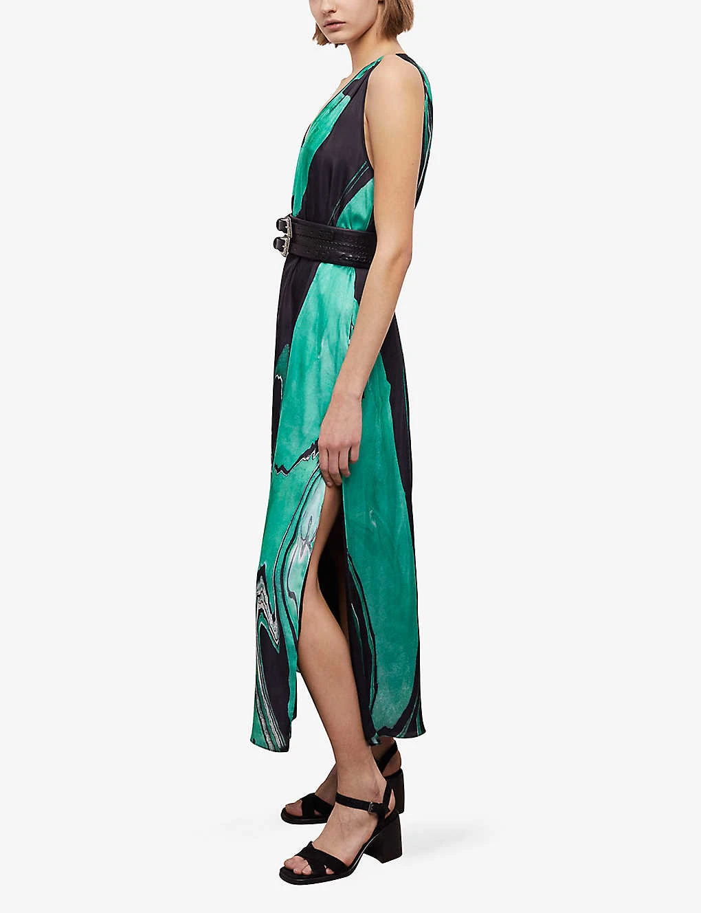 THE KOOPLES Abstract-print Woven Midi Dress 5 THE KOOPLES Abstract-print Woven Midi Dress - Image 3