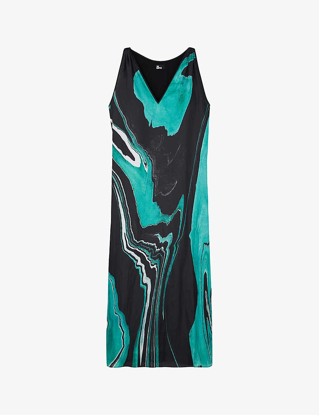 THE KOOPLES Abstract-print Woven Midi Dress 3 THE KOOPLES Abstract-print Woven Midi Dress