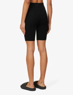 ESSENTIALS Sport High-rise Knitted Shorts 10 ESSENTIALS Sport High-rise Knitted Shorts -Reisi Clothing Shop R04142431 JETBLACK ALT03