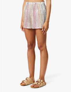 Missoni Raschel Chevron Woven Shorts -Reisi Clothing Shop R04143387 MULTICOLOURED ALT02
