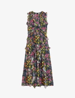 Ted Baker Glorihia Recycled-polyester Midi Dress