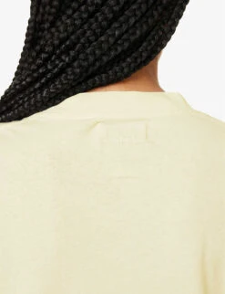 ANINE BING Eagle Graphic-print Organic-cotton T-shirt -Reisi Clothing Shop R04146342 OFFWHITE ALT05