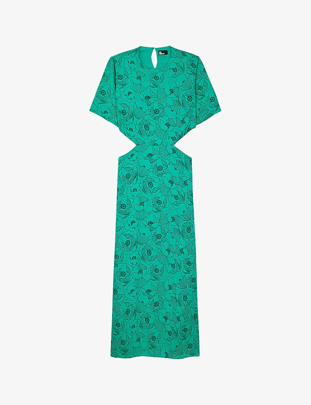 THE KOOPLES Floral-print Cut-out Woven Midi Dress 3 THE KOOPLES Floral-print Cut-out Woven Midi Dress