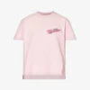 Car-appliquéd Short-sleeved Cotton T-shirt -Reisi Clothing Shop R04147509 LTPINK M