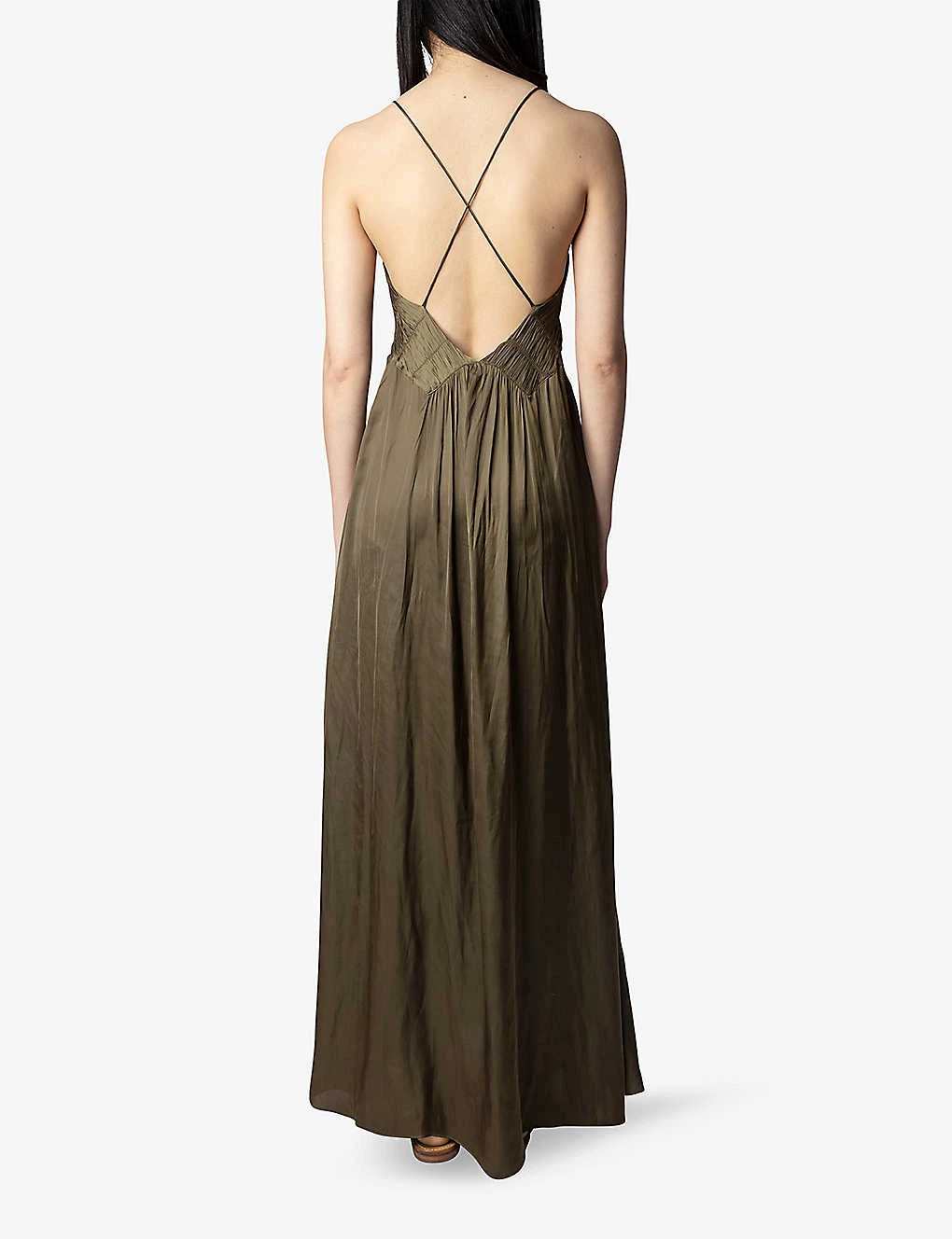 Zadig & Voltaire Rayonne Split-hem Recycled-polyester-blend Maxi Dress 6 Zadig & Voltaire Rayonne Split-hem Recycled-polyester-blend Maxi Dress - Image 4