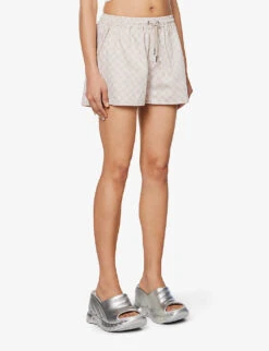 Daily Paper Reportia Drawstring-waist Cotton Shorts -Reisi Clothing Shop R04148970 HUSHEDVIOLET ALT02