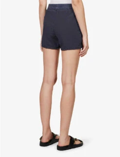 JAMES PERSE Utility High-rise Stretch-cotton Shorts -Reisi Clothing Shop R04149006 TITAN ALT03
