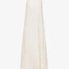 Max Mara Lana Regular-fit Sleeveless Stretch-woven Midi Dress -Reisi Clothing Shop R04149119 IVORY M