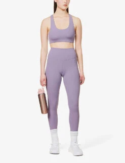 Ella Airweight Scoop-neck Stretch-jersey Bra -Reisi Clothing Shop R04150043 PALELAVWHTPLAVENWHT ALT01