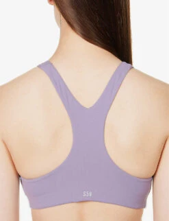 Ella Airweight Scoop-neck Stretch-jersey Bra -Reisi Clothing Shop R04150043 PALELAVWHTPLAVENWHT ALT04