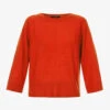 Weekend Max Mara Alce Three-quarter-length-sleeve Cashmere Jumper -Reisi Clothing Shop R04151230 RED M