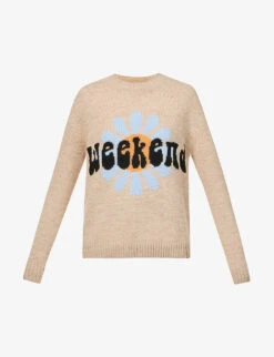 Weekend Max Mara Toscana Graphic-intarsia Knitted Jumper