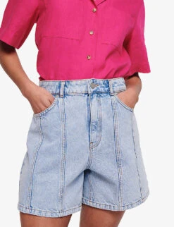 Heath Organic-cotton Shorts -Reisi Clothing Shop R04151535 LIGHTWASH ALT04