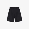 Fidel Tabbed Linen Shorts 2 Fidel Tabbed Linen Shorts -Reisi Clothing Shop R04151537 BLACK M