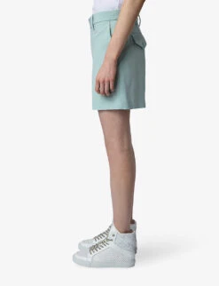 Zadig & Voltaire Please Pressed-crease Woven Shorts 9 Zadig & Voltaire Please Pressed-crease Woven Shorts -Reisi Clothing Shop R04151943 CELADON ALT02