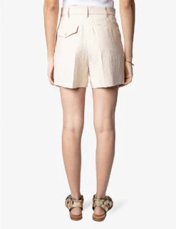 Zadig & Voltaire Please Creased Viscose-blend Shorts 10 Zadig & Voltaire Please Creased Viscose-blend Shorts -Reisi Clothing Shop R04151946 POUDRE ALT03