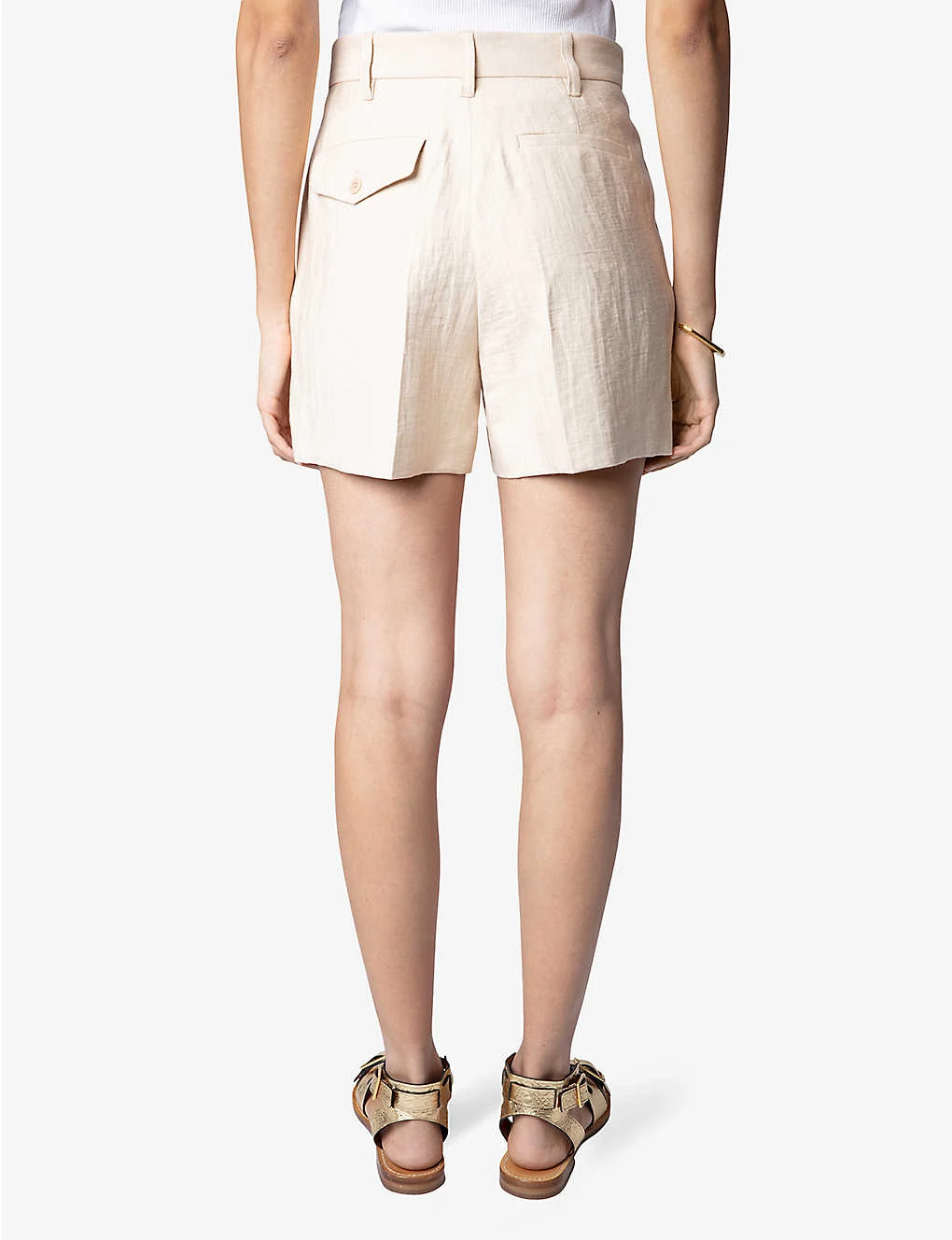 Zadig & Voltaire Please Creased Viscose-blend Shorts 6 Zadig & Voltaire Please Creased Viscose-blend Shorts - Image 4