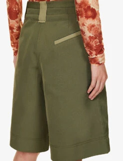 Ganni Mid-rise Belted Woven Shorts -Reisi Clothing Shop R04152894 KALAMATA ALT04