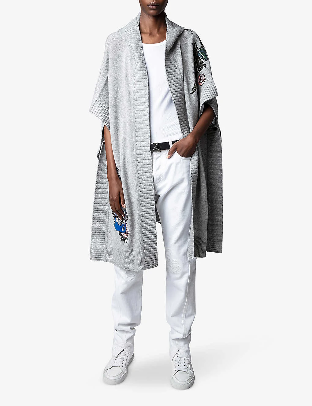 Zadig & Voltaire Inna Skull-motif Cashmere Cardigan 4 Zadig & Voltaire Inna Skull-motif Cashmere Cardigan - Image 2