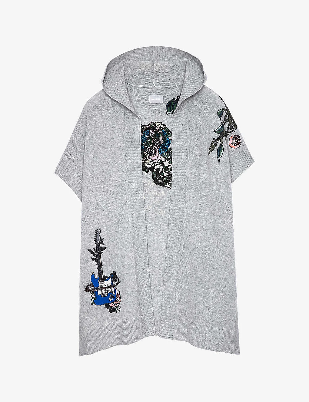 Zadig & Voltaire Inna Skull-motif Cashmere Cardigan 3 Zadig & Voltaire Inna Skull-motif Cashmere Cardigan