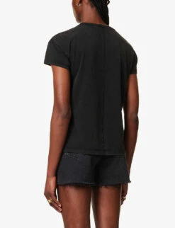 Paige Ryo Graphic-print Stretch-cotton T-shirt -Reisi Clothing Shop R04153180 WASHEDBLACK ALT03