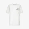 A Logo-print Relaxed-fit Cotton-jersey T-shirt -Reisi Clothing Shop R04153487 WHITE M