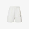 Brand-print High-rise Relaxed-fit Cotton-jersey Shorts
