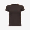 Ultimate Slim-fit Stretch-woven T-shirt -Reisi Clothing Shop R04153522 COFFEEBEAN M