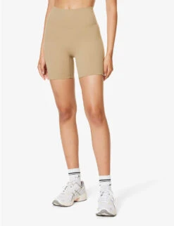 Ultimate Cropped High-rise Stretch-woven Shorts -Reisi Clothing Shop R04153640 DEEPSAND ALT02