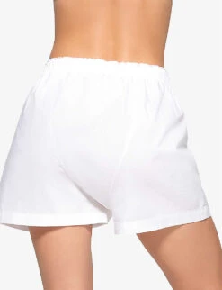 Skims Spa Relaxed-fit Cotton-poplin Pyjama Top -Reisi Clothing Shop R04153806 SNOW ALT03