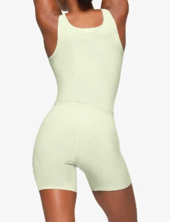 Soft Lounge High-rise Stretch-woven Boxer Shorts -Reisi Clothing Shop R04153809 HONEYDEW ALT03