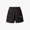 Prada Re-Nylon Brand-print Recycled-polyamide Shell Shorts -Reisi Clothing Shop R04154505 NERO M