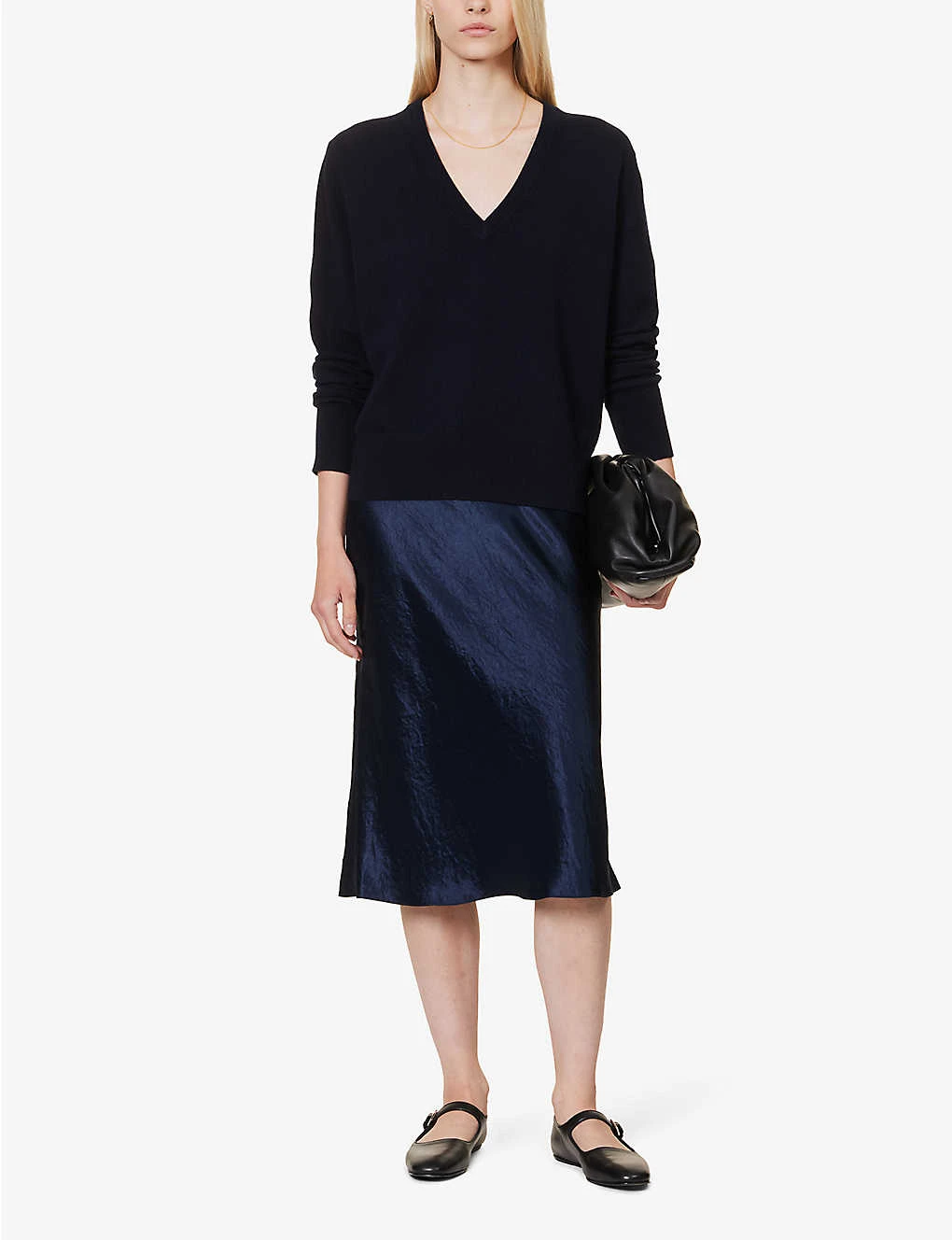 Vince V-neck Knitted Stretch-wool Blend Jumper 4 Vince V-neck Knitted Stretch-wool Blend Jumper - Image 2