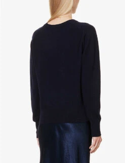 Vince V-neck Knitted Stretch-wool Blend Jumper 10 Vince V-neck Knitted Stretch-wool Blend Jumper -Reisi Clothing Shop R04154666 COASTAL ALT03