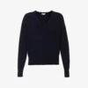 Vince V-neck Knitted Stretch-wool Blend Jumper 1 Vince V-neck Knitted Stretch-wool Blend Jumper -Reisi Clothing Shop R04154666 COASTAL M