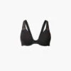Wacoal Soft Embrace Picot-trim Stretch-woven Bra -Reisi Clothing Shop R04155479 BLACK M