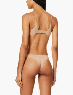 Sloggi Body Adapt Twist Branded Stretch-jersey Bra -Reisi Clothing Shop R04156196 NOSTALGICBROWN ALT02