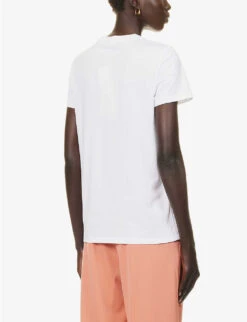 Max Mara Valido Graphic-print Cotton-jersey T-shirt -Reisi Clothing Shop R04156243 WHITE ALT03