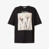 Max Mara Tacco Graphic-print Cotton-jersey T-shirt -Reisi Clothing Shop R04156258 BLACK M