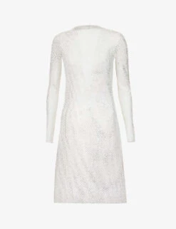 Vezzo V-neck Regular-fit Woven Midi Dress