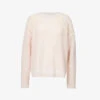 Mesh-knit Relaxed-fit Organic Cashmere-knitted Jumper -Reisi Clothing Shop R04156843 LIGHTPINK M