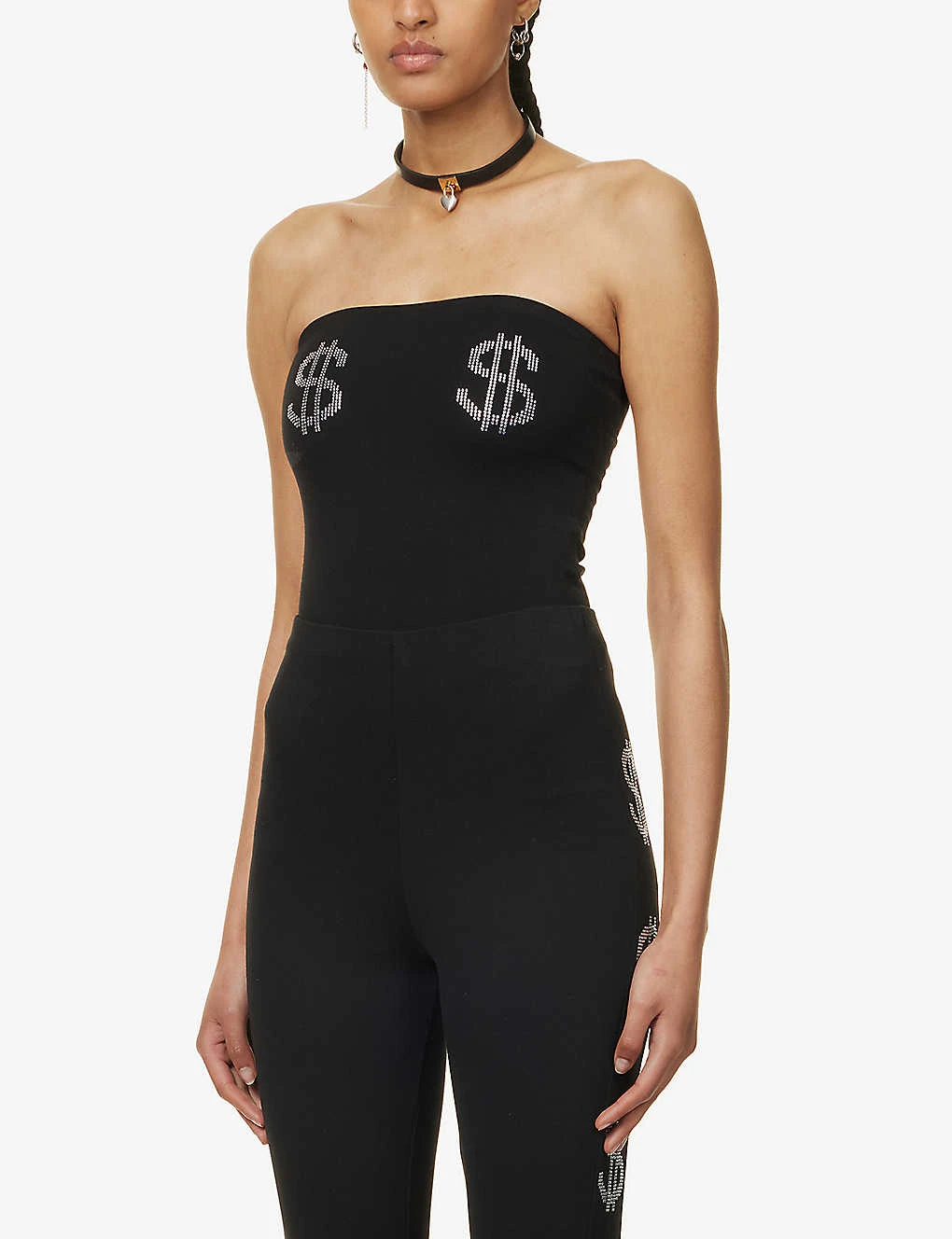$ $ Crystal-embellished Stretch-woven Body 5 $ $ Crystal-embellished Stretch-woven Body - Image 3