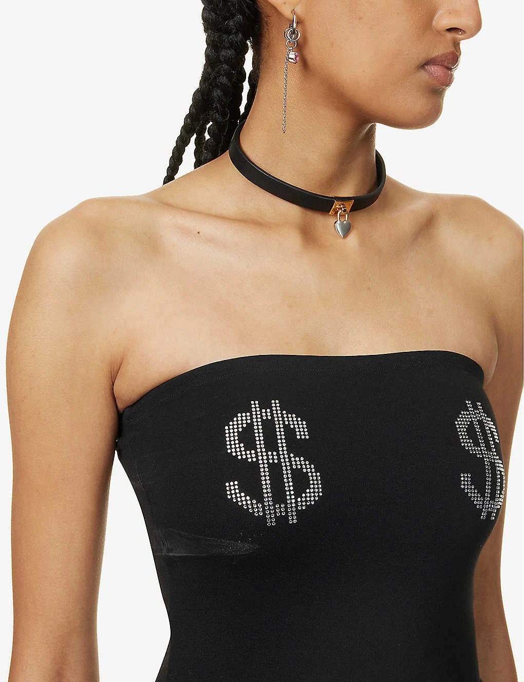 $ $ Crystal-embellished Stretch-woven Body 7 $ $ Crystal-embellished Stretch-woven Body - Image 5