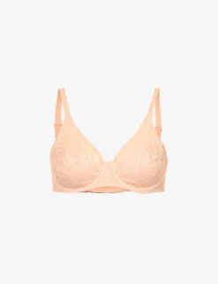 Chantelle Norah Floral-embroidered Stretch-lace Bra