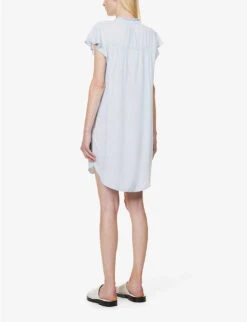 RAILS Kat Flutter-sleeve Woven Mini Dress -Reisi Clothing Shop R04158664 LIGHTVINTAGE ALT03