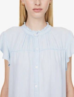 RAILS Kat Flutter-sleeve Woven Mini Dress -Reisi Clothing Shop R04158664 LIGHTVINTAGE ALT05