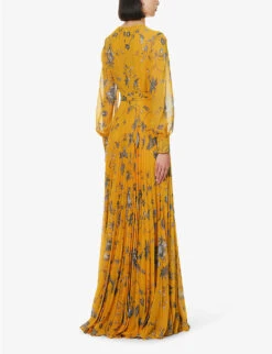 Erdem Lindsay Floral-print Chiffon Maxi Dress -Reisi Clothing Shop R04160730 OPHELIAVINECUMIN ALT03