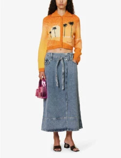 Golden Hour Tripper Landscape-intarsia Knitted Cardigan -Reisi Clothing Shop R04161069 MULTI ALT01